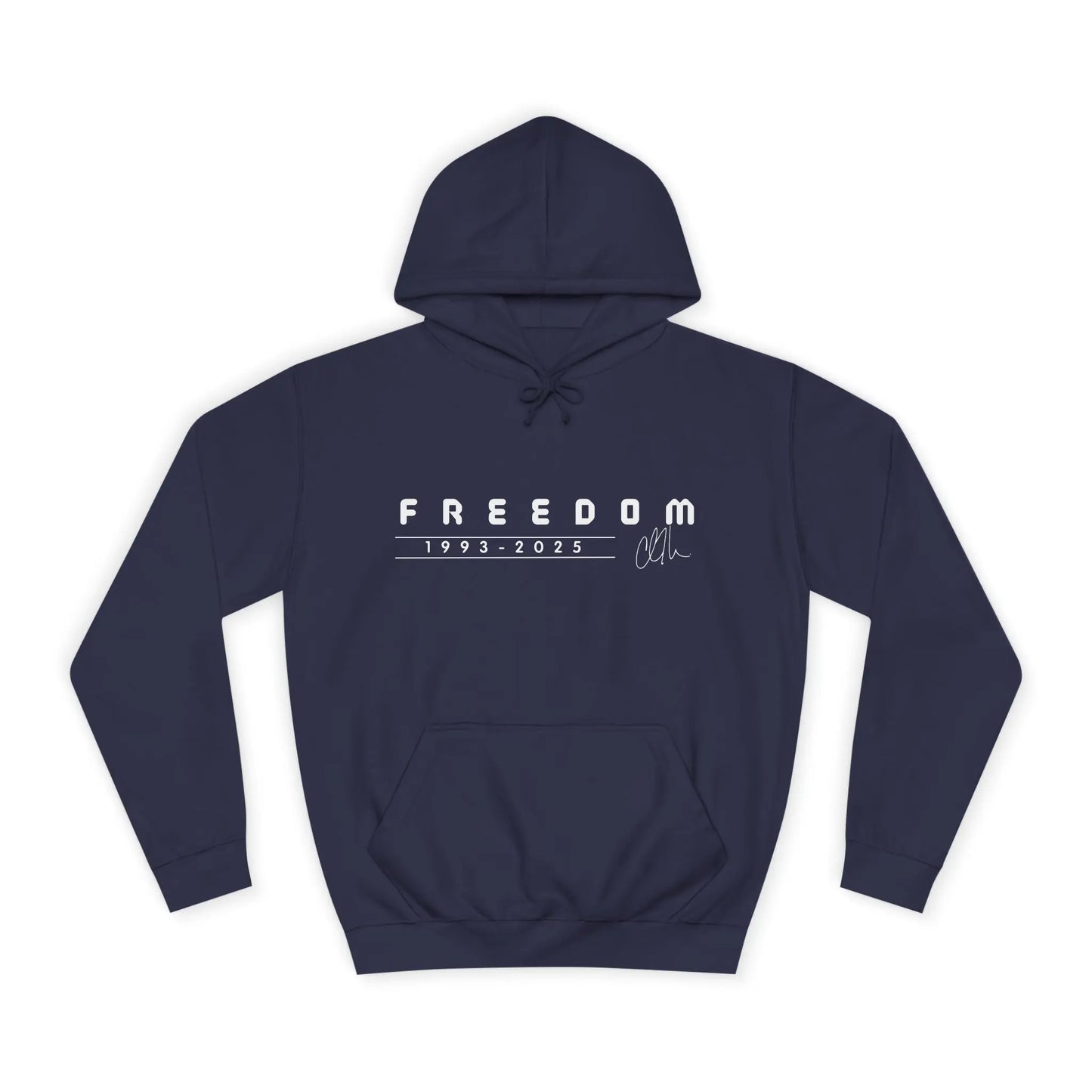 Freedom Charlie Kirk Memorial Unisex College Hoodie