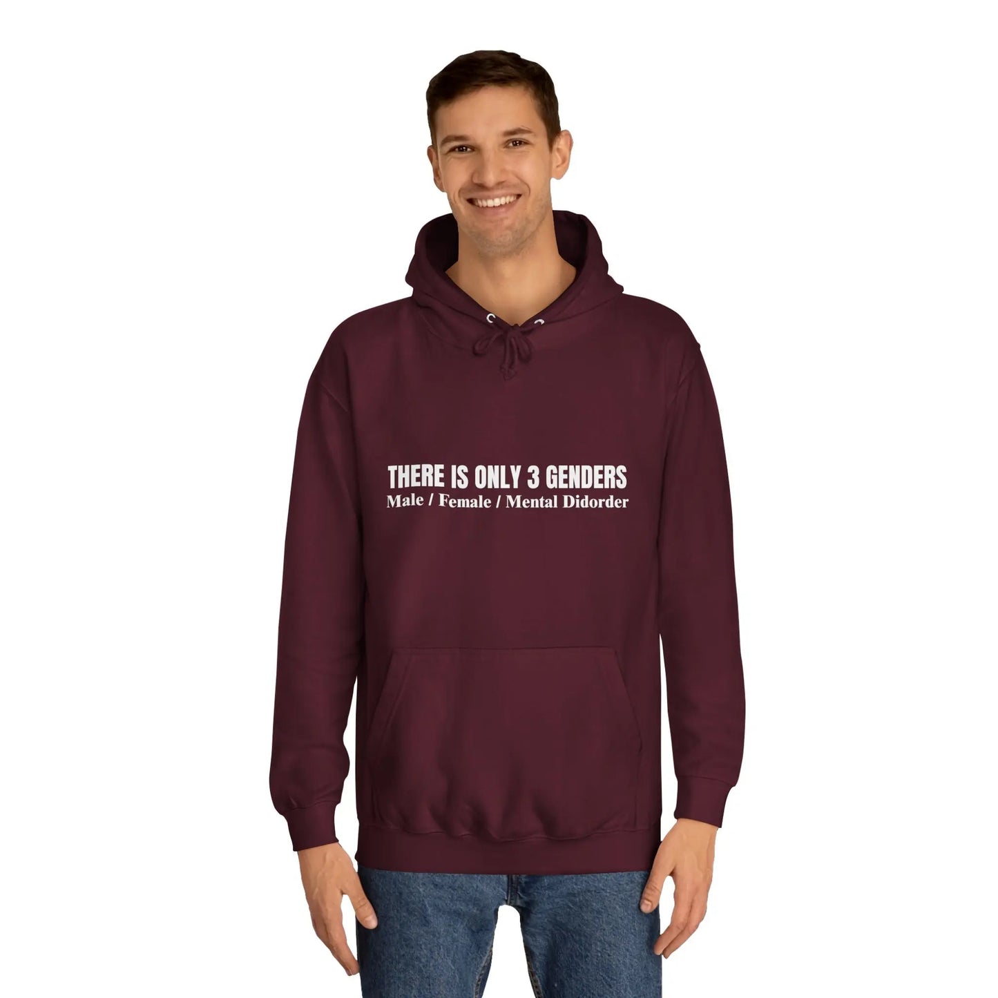 There Is Only 3 Genders Unisex College Hoodie