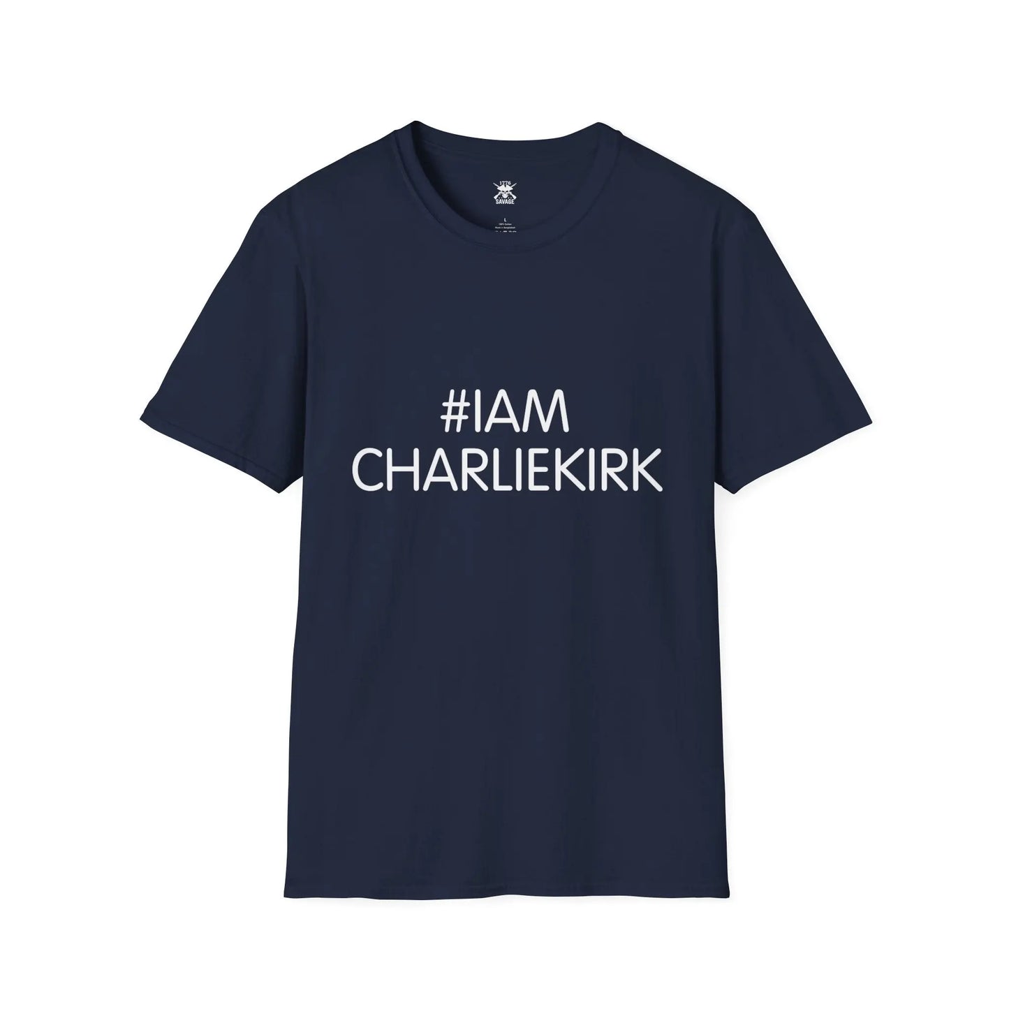 I am Charlie Kirk Hashtag Unisex T-Shirt | Casual Streetwear - 1776 Savage American Apparel