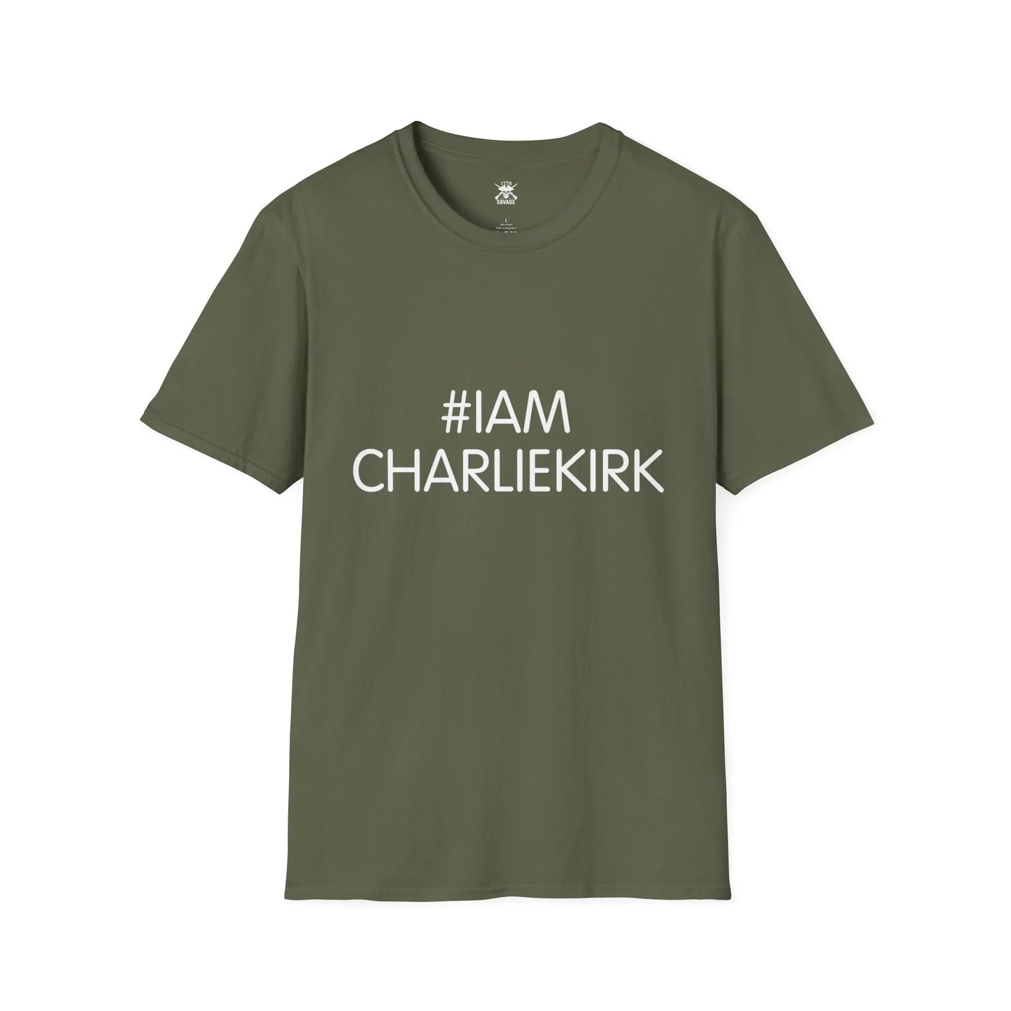 I am Charlie Kirk Hashtag Unisex T-Shirt | Casual Streetwear - 1776 Savage American Apparel