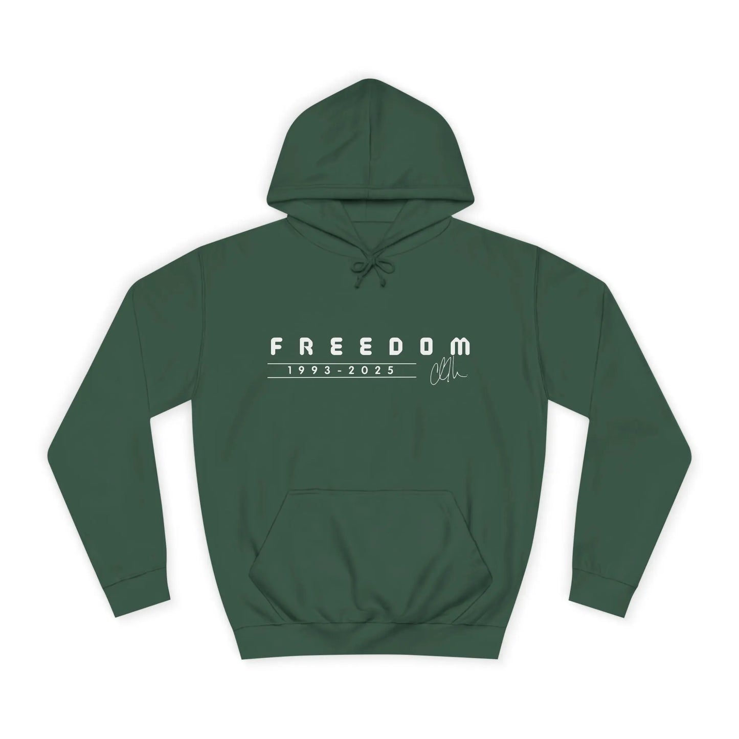 Freedom Charlie Kirk Memorial Unisex College Hoodie