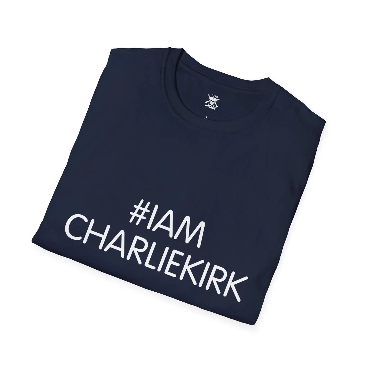 I am Charlie Kirk Hashtag Unisex T-Shirt | Casual Streetwear - 1776 Savage American Apparel