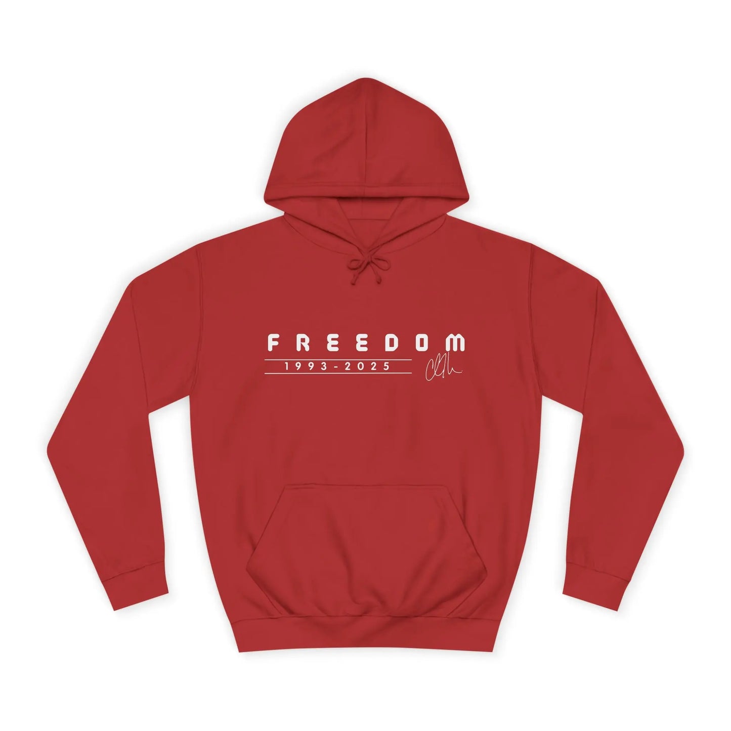Freedom Charlie Kirk Memorial Unisex College Hoodie