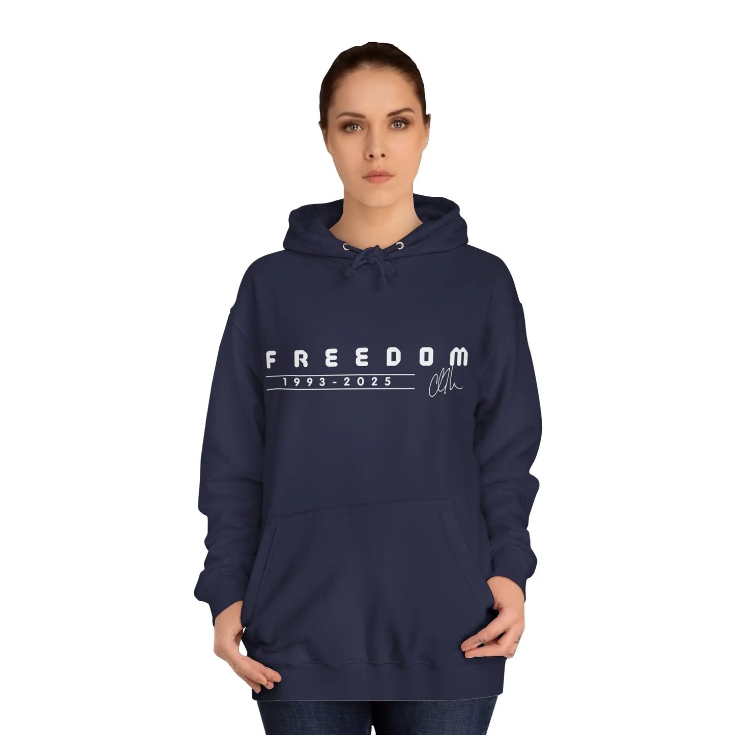 Freedom Charlie Kirk Memorial Unisex College Hoodie