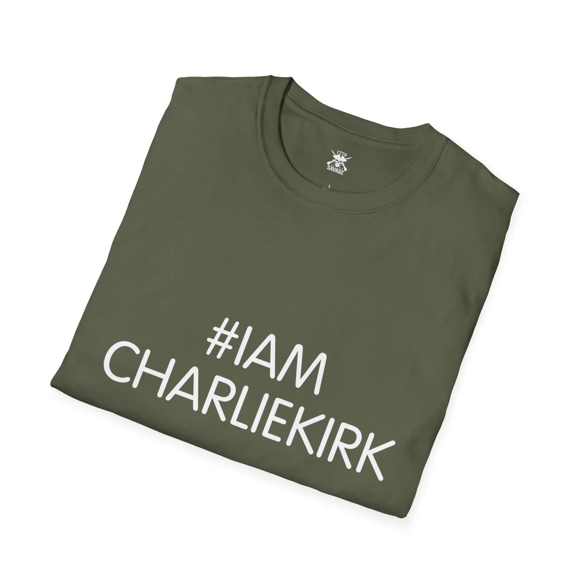 I am Charlie Kirk Hashtag Unisex T-Shirt | Casual Streetwear - 1776 Savage American Apparel