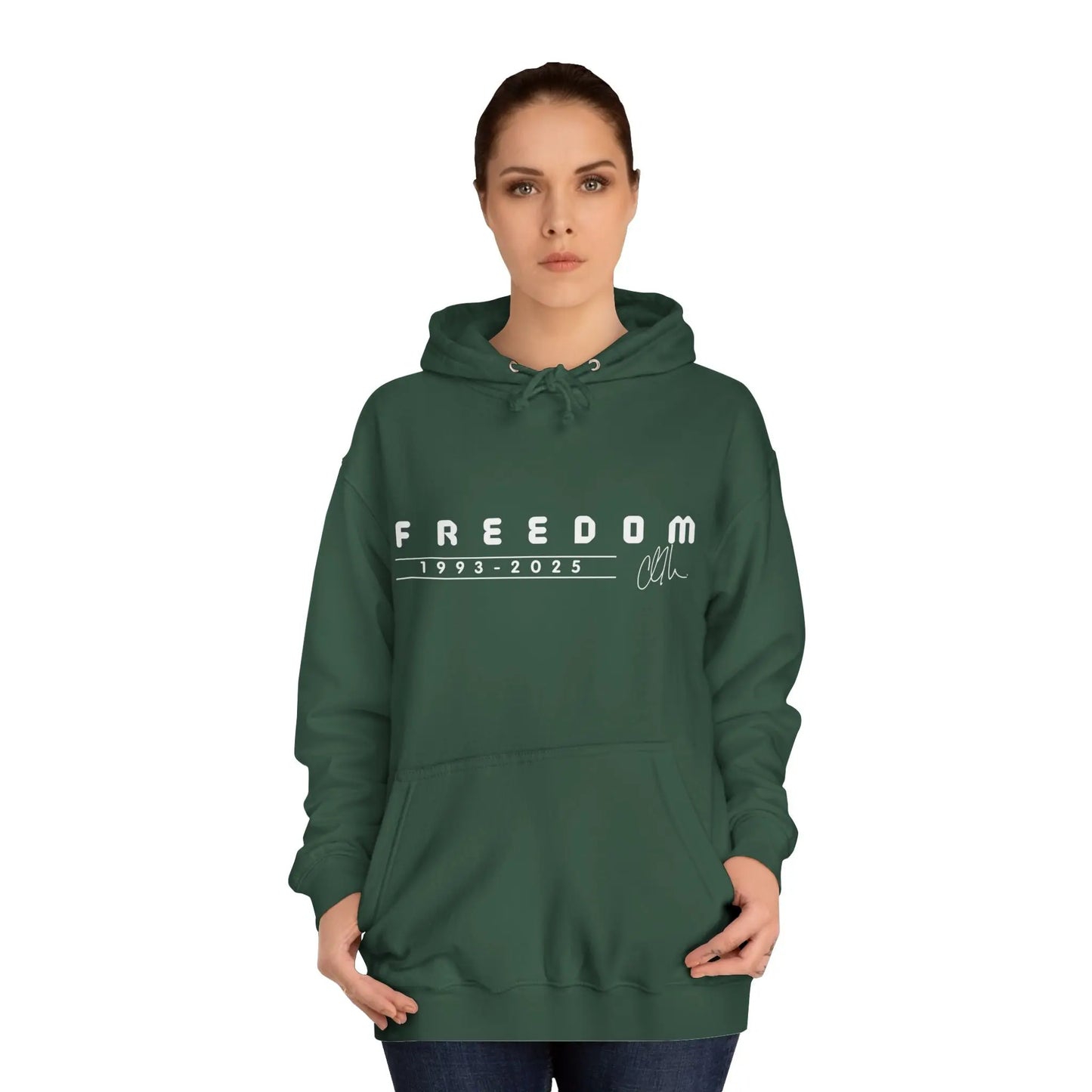 Freedom Charlie Kirk Memorial Unisex College Hoodie