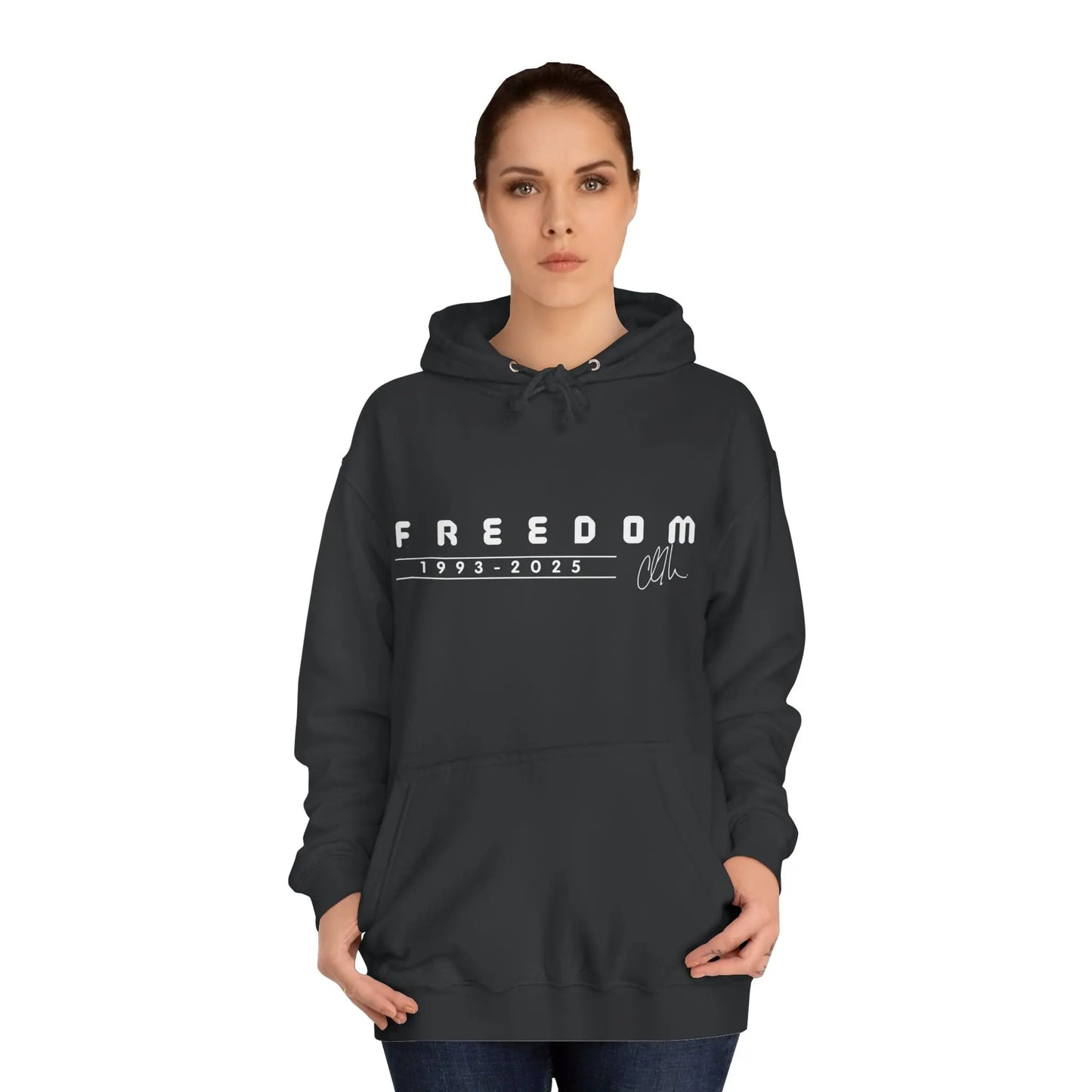 Freedom Charlie Kirk Memorial Unisex College Hoodie