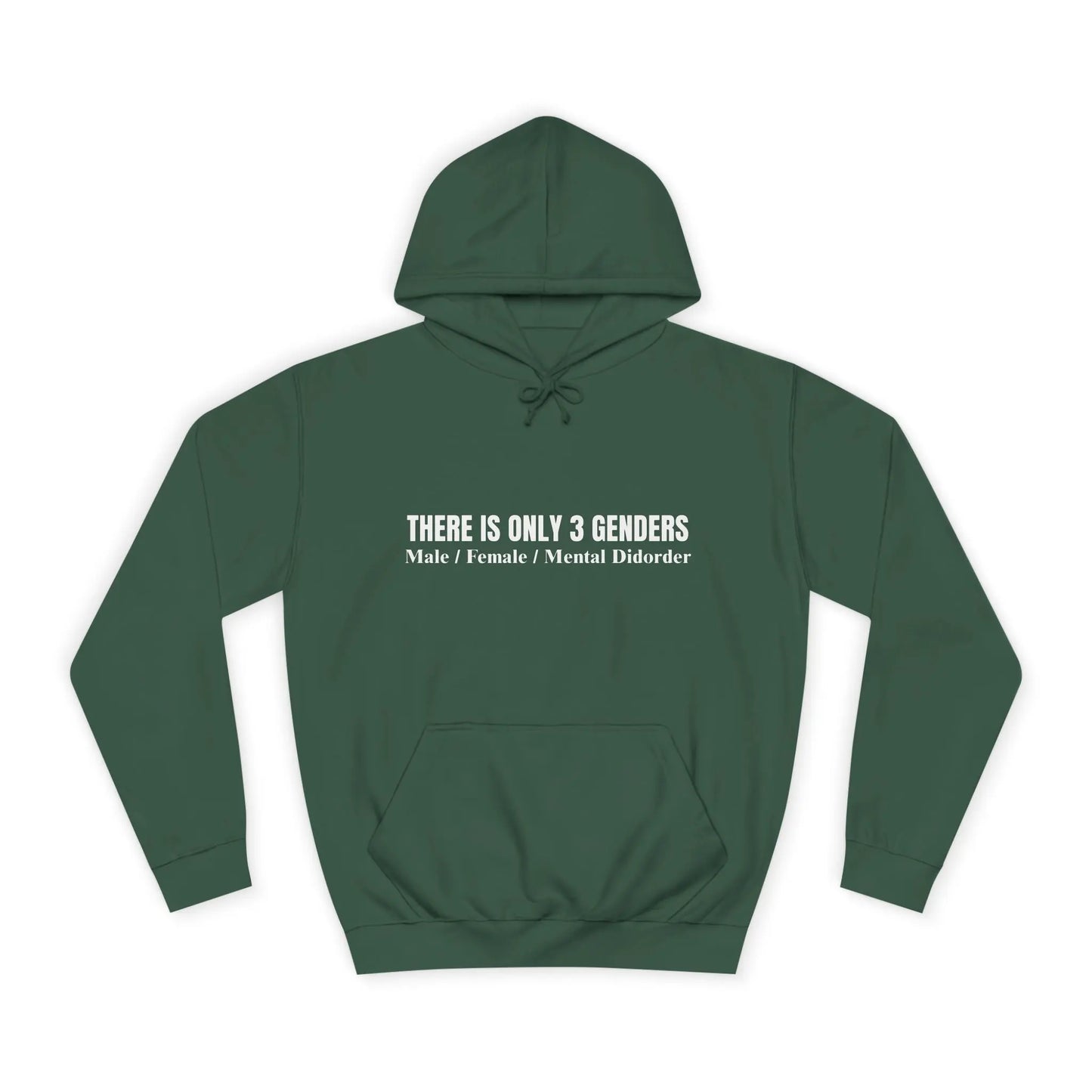 There Is Only 3 Genders Unisex College Hoodie