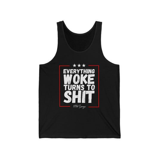 Everything Woke Men’s Jersey Tank Top