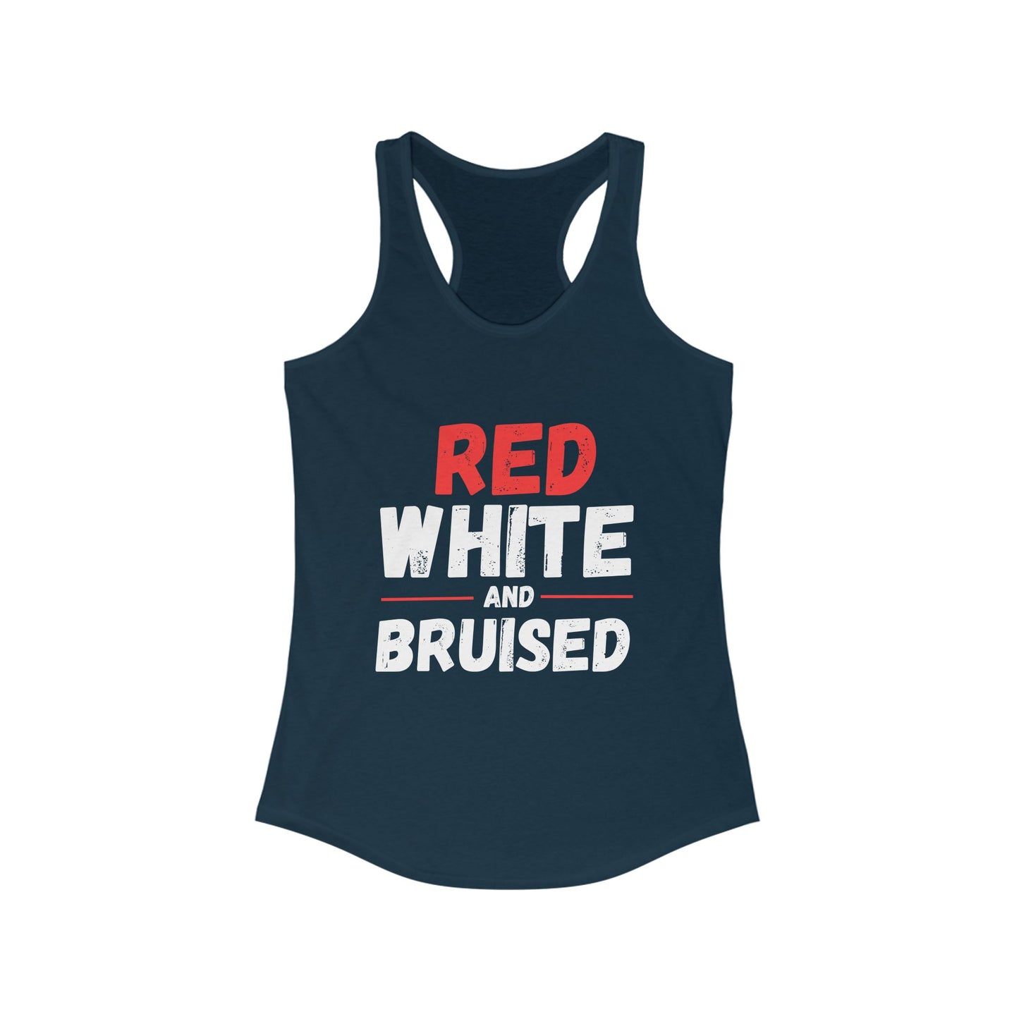 Red White Bruised Women's Tank Top Top