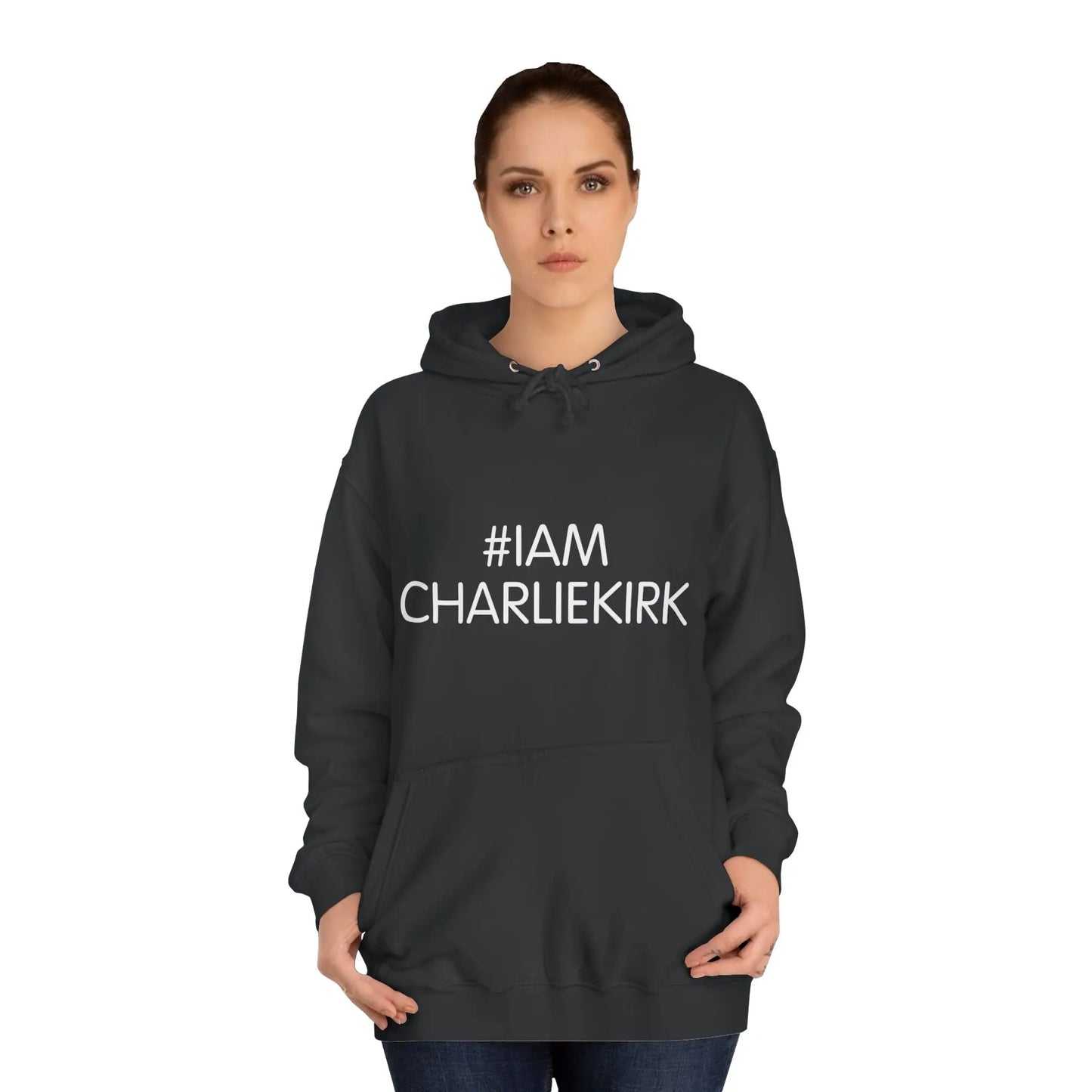 #IAMCHARLIEKIRK Unisex College Hoodie