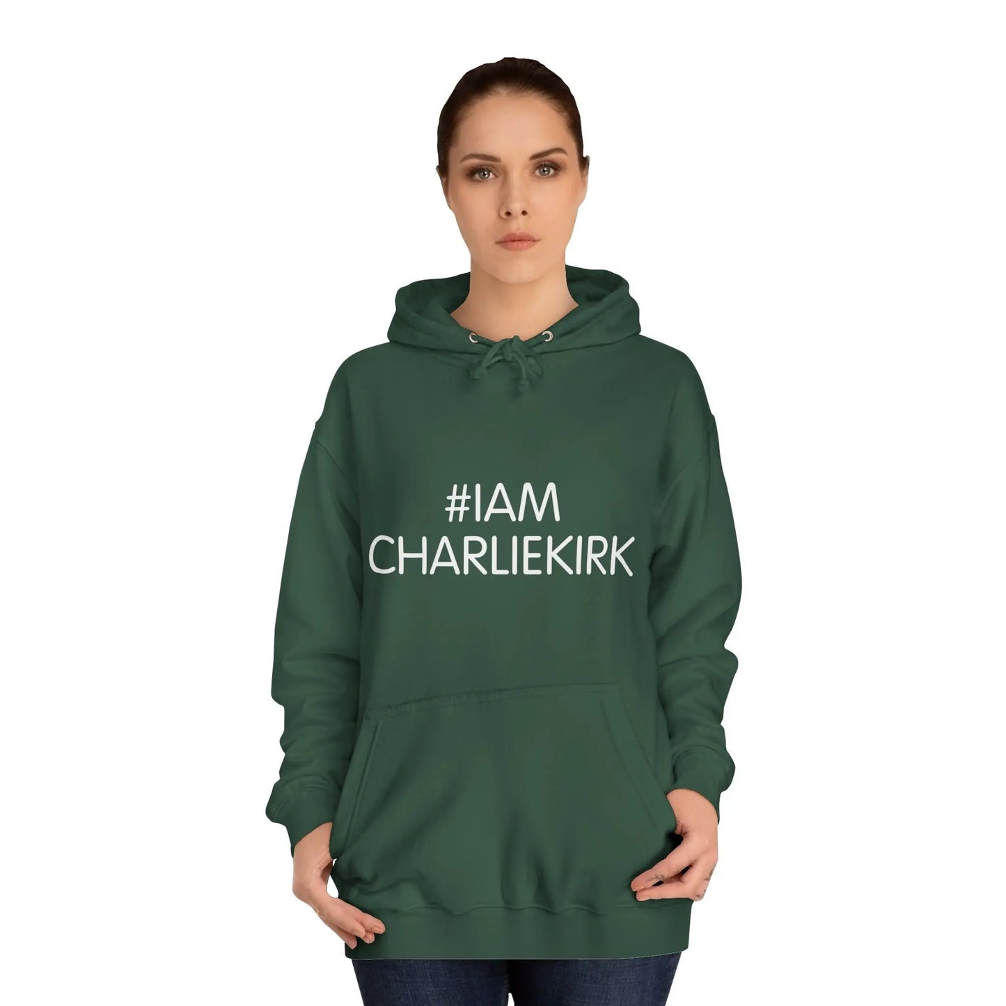 #IAMCHARLIEKIRK Unisex College Hoodie