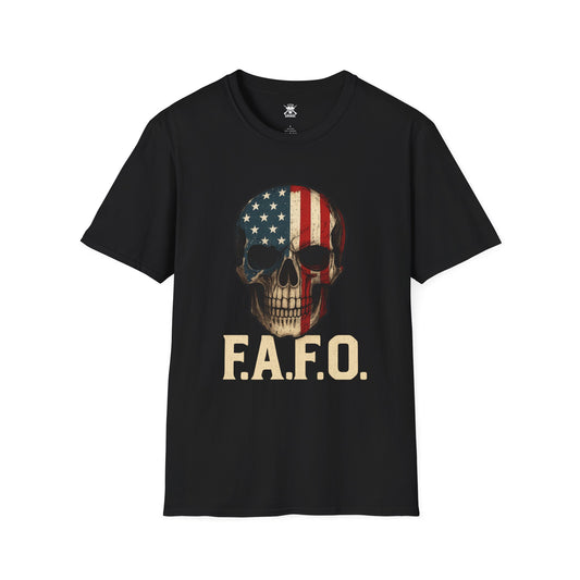 F.A.F.O. American Skull Graphic Unisex T-Shirt | Casual Streetwear