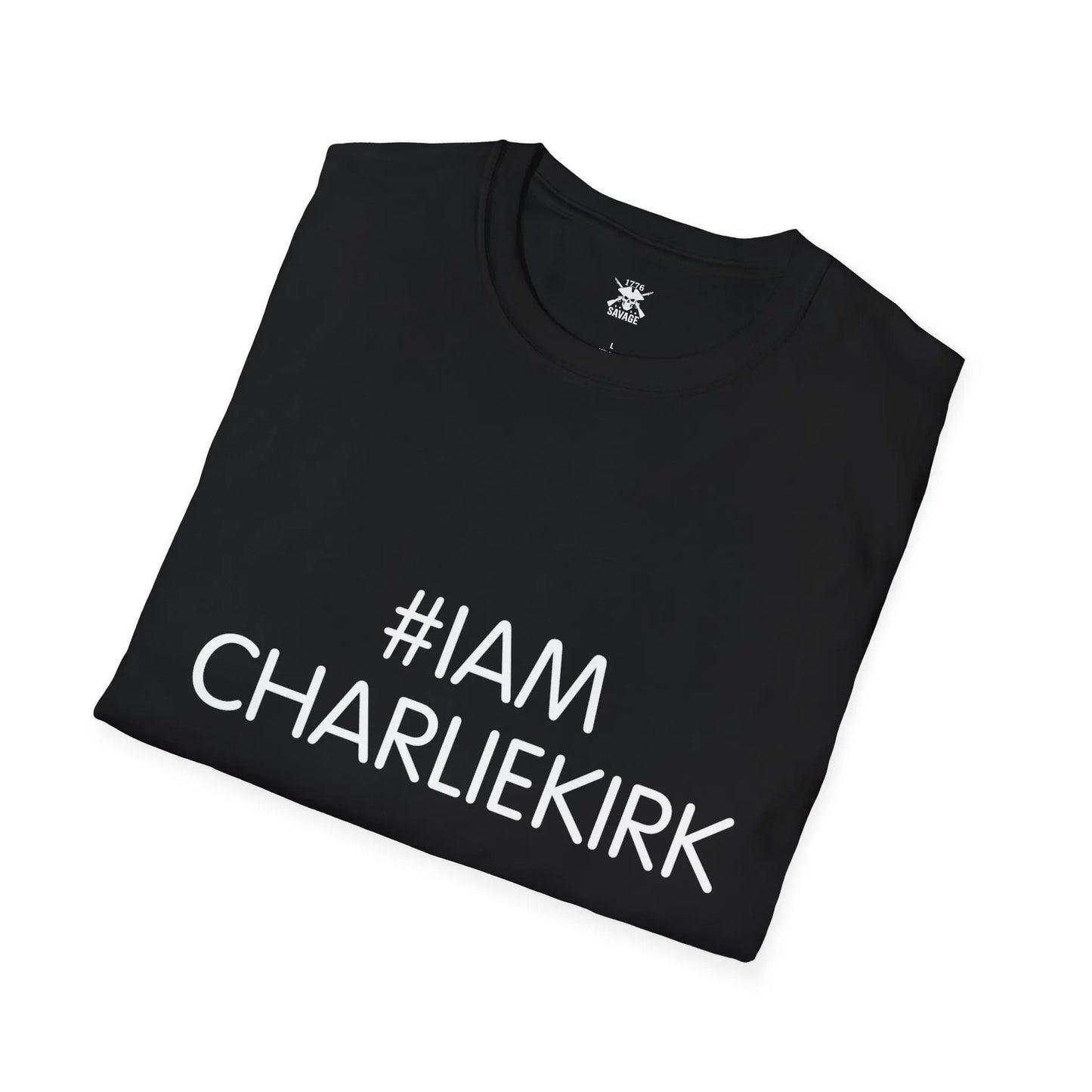 I am Charlie Kirk Hashtag Unisex T-Shirt | Casual Streetwear - 1776 Savage American Apparel